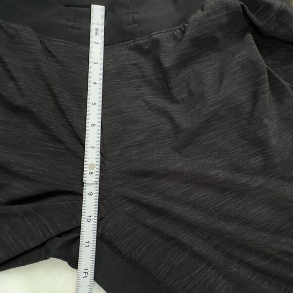 Lululemon T.H.E. Shorts Linerless‎ Heathered Black Mens M Workout Train Athletic - Picture 10 of 12